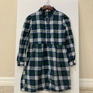 Gap plaid dress girls 12 XL